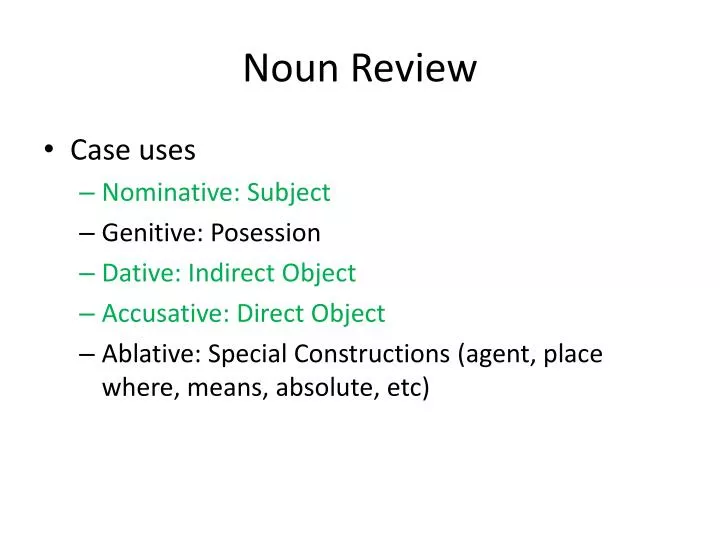 noun review