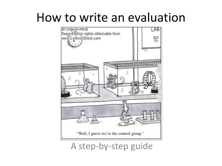 how to write an evaluation