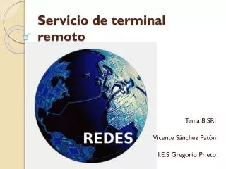 servicio de terminal remoto