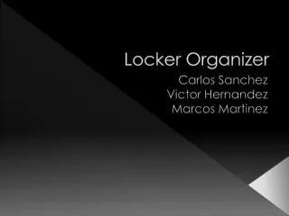 Locker Organizer