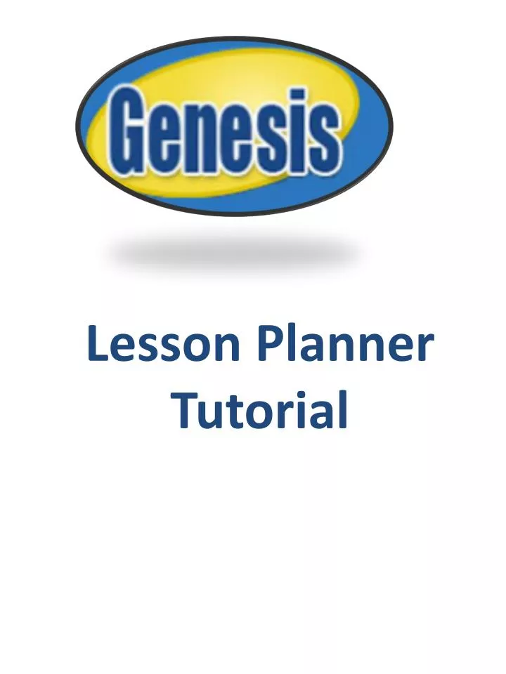 lesson planner tutorial