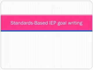standards based iep goal writing