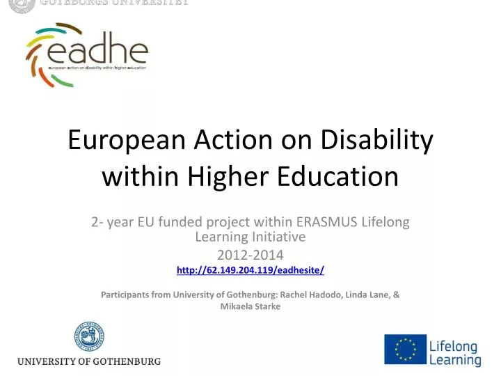 european action on disability within higher education
