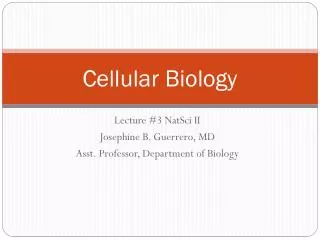 cellular biology