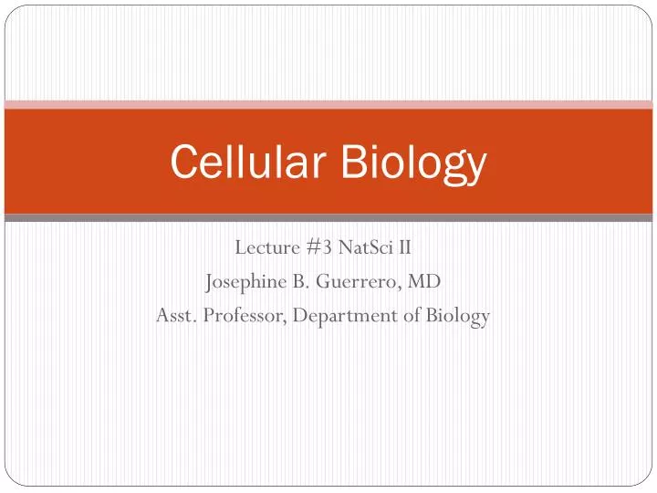 cellular biology