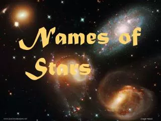 Names of Stars