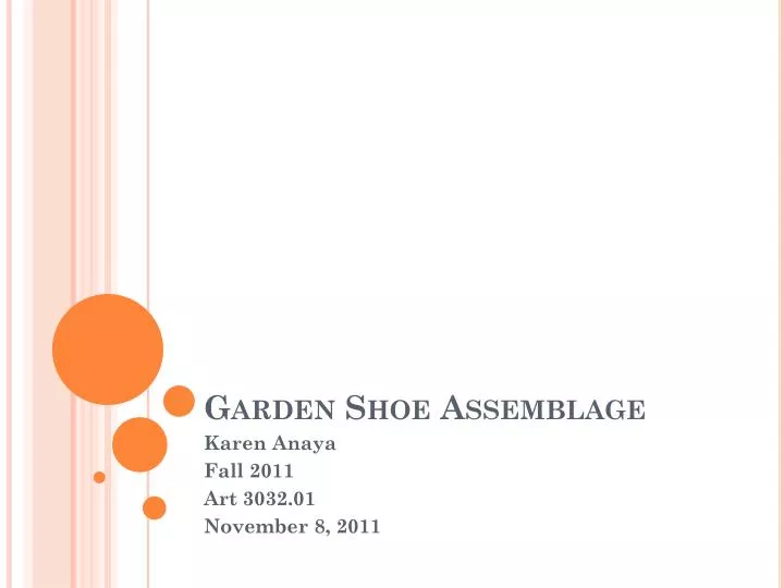 garden shoe assemblage