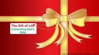 The Gift of Life Celebrating God’s Gifts
