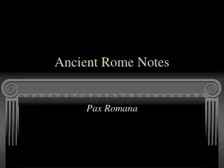 Ancient Rome Notes