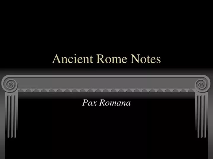 ancient rome notes