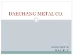 DAECHANG METAL CO. - slide 1