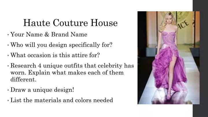 haute couture house
