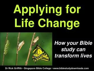 Applying for Life Change