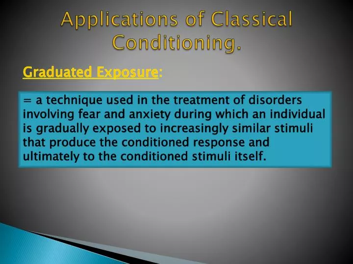 applications of classical conditioning