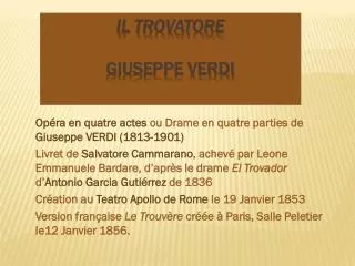 il trovatore giuseppe verdi