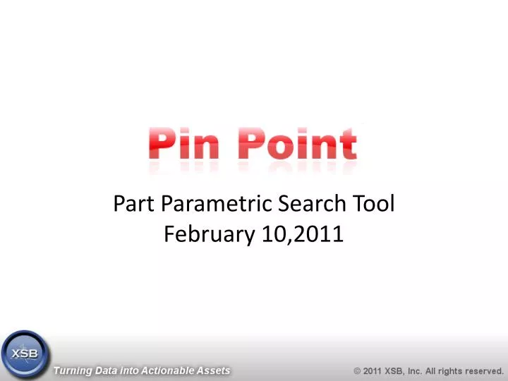 part parametric search tool february 10 2011