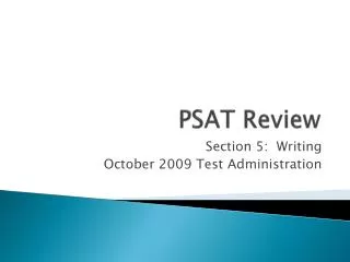 PSAT Review