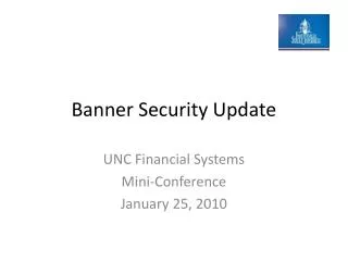 Banner Security Update