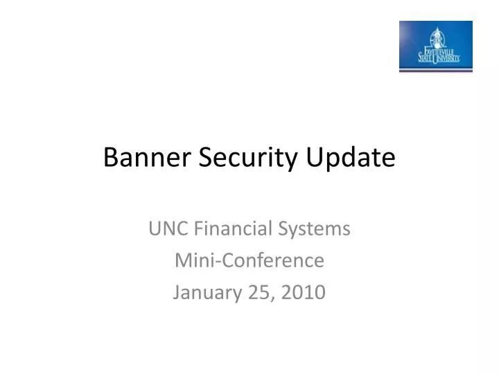 banner security update