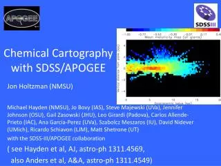 Chemical Cartography with SDSS/APOGEE