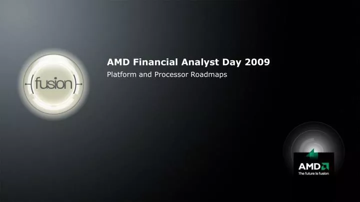 amd financial analyst day 2009