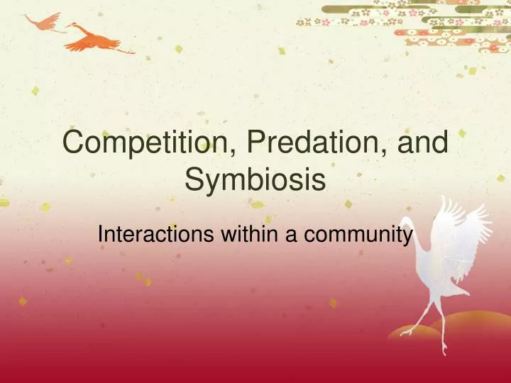 competition predation and symbiosis