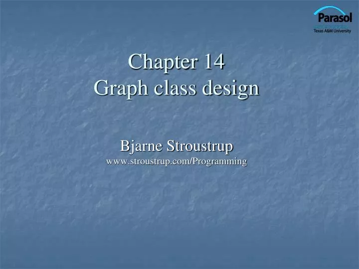 chapter 14 graph class design