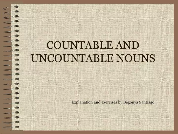 countable and uncountable nouns