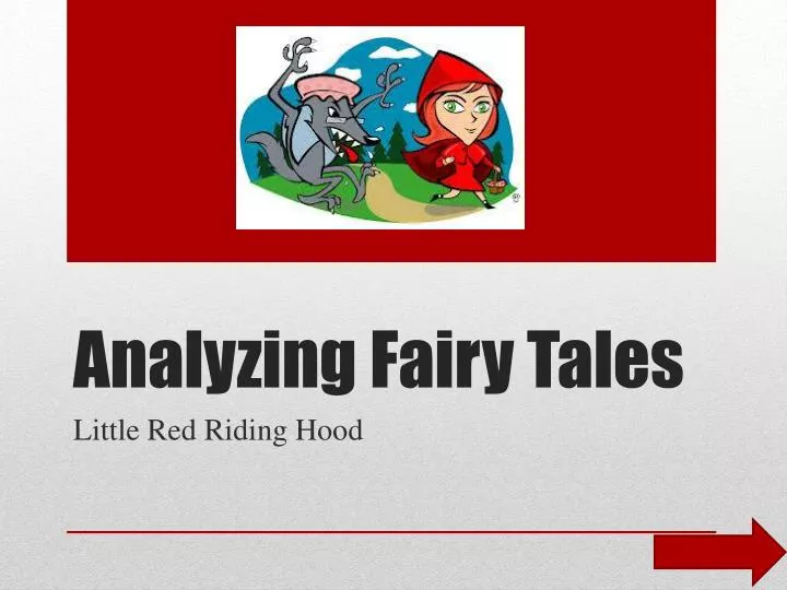 analyzing fairy tales
