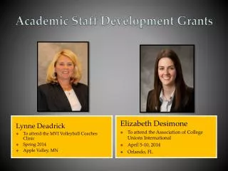 Academic Staff Development Grants