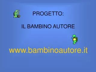 progetto il bambino autore