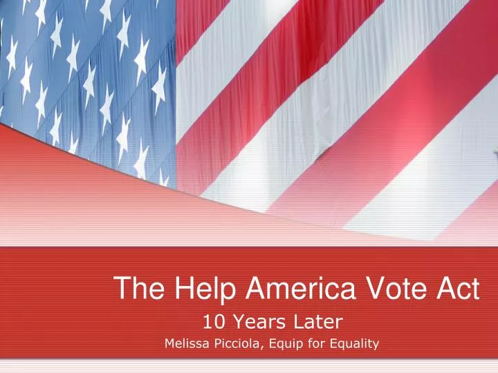 the help america vote act
