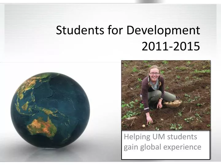 students for development 2011 2015