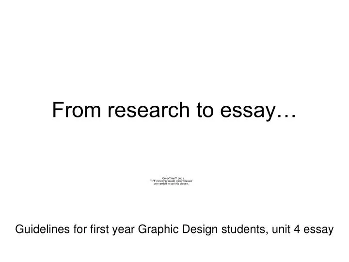 from research to essay