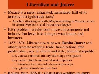 Liberalism and Juarez