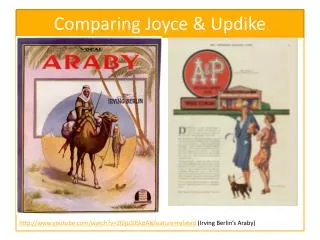 Comparing Joyce &amp; Updike