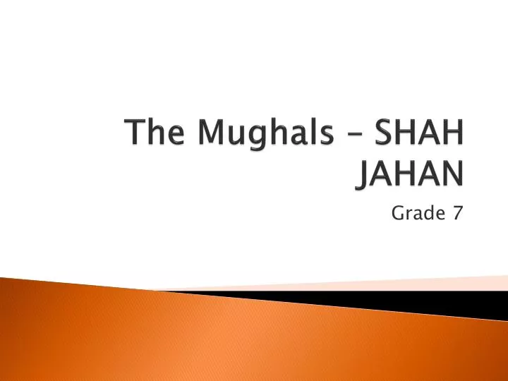 the mughals shah jahan