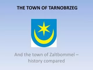 The TOWN of Tarnobrzeg