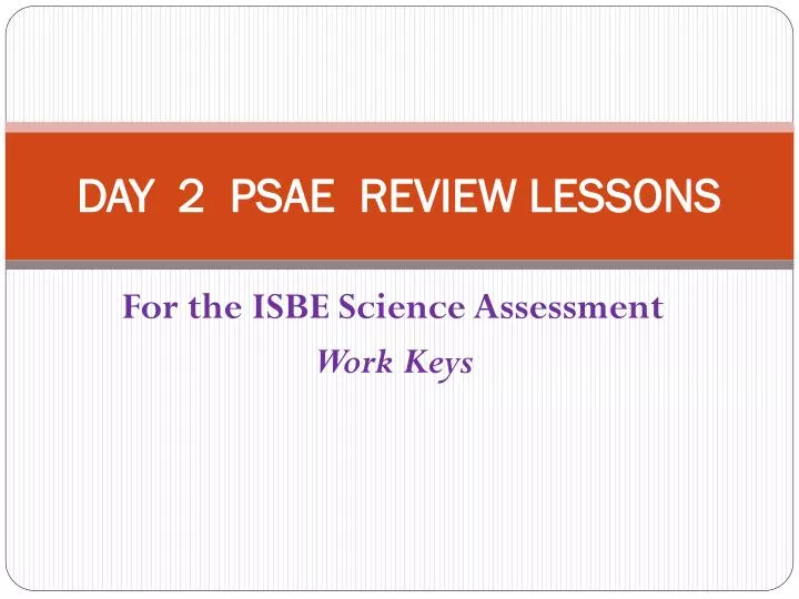 day 2 psae review lessons