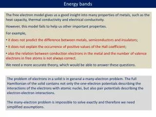Energy bands