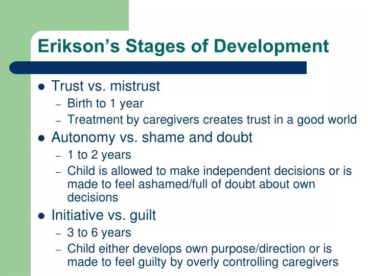 erikson s stages of development