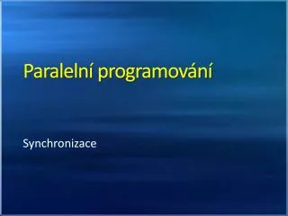 paraleln programov n