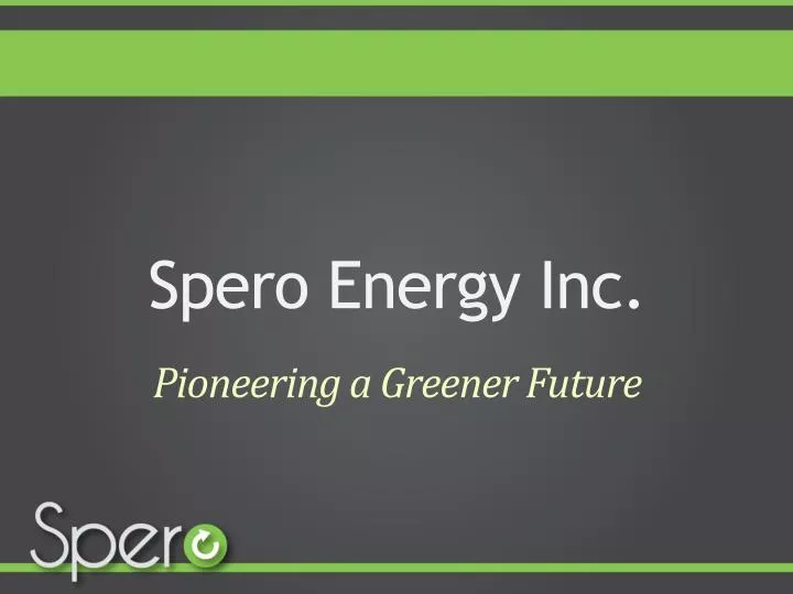 spero energy inc pioneering a greener future