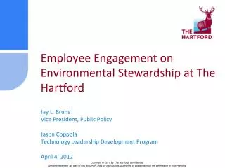 Employee Engagement on Environmental Stewardship at The Hartford