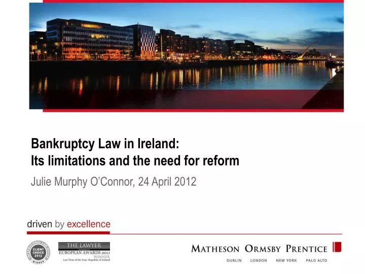 bankruptcy law in ireland its limitations and the need for reform