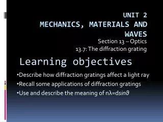 PPT - Unit 2. Materials Technology PowerPoint Presentation, free ...