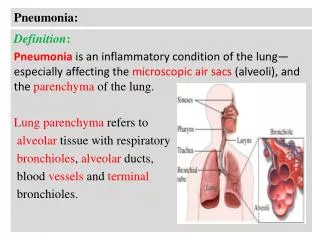 Pneumonia: