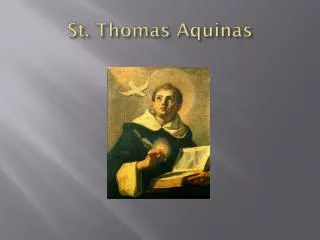 St. Thomas Aquinas