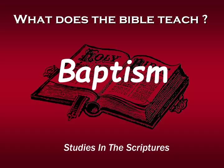 what does the bible teach