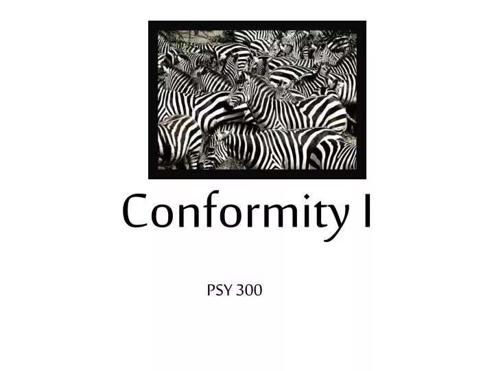 conformity i